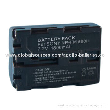 Camera Battery for Sony NP-FM500H, 7.2V/1800mAh, Li-ion